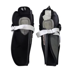 Used Bauer LIL SPORT HOCKEY SHIN GUARDS YTH 10IN Youth Shin Guards Black 10"