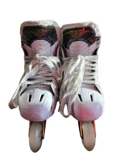Used Bauer Mission Inhaler FS1 Roller Hockey Skates White Junior 04
