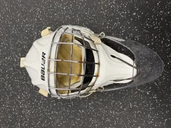 Used Bauer NME 3 Senior Goalie Helmet/Mask White One Size