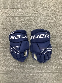 Used Bauer NSX Youth Gloves Navy Blue 8