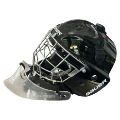 Used Bauer PROFILE 940X Junior Goalie Helmet/Mask Black SM