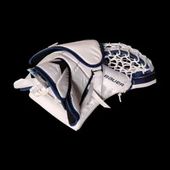 Used Bauer R5000 Goalie Leg Pads Junior Royal Blue 28