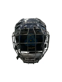 Used Bauer RE-AKT 150 S Helmet Cage Combo Navy Blue SM