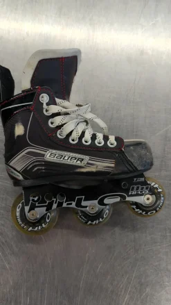 Used Bauer Roller Hockey Skates Black Youth 11.0