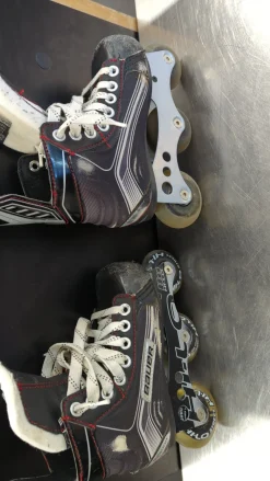 Used Bauer Roller Hockey Skates Black Youth 11.0