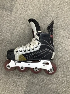 Used Bauer Roller Hockey Skates Black Junior 04