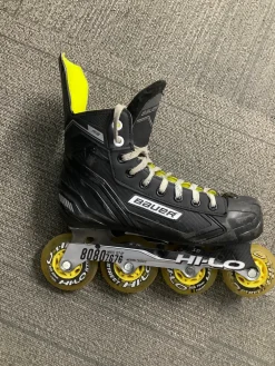 Used Bauer Roller Hockey Skates Black Senior 6