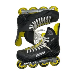 Used Bauer RS Senior Roller Quad Skates Black Senior 11
