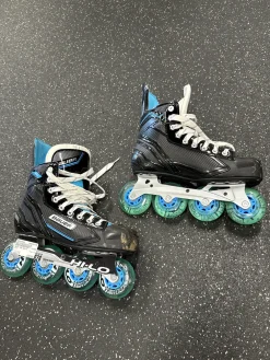 Used Bauer RSX Roller Hockey Skates Black Senior 8