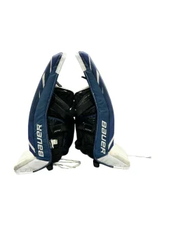 Used Bauer S190 31 +1 Goalie Leg Pads Senior White 31"