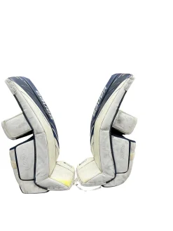 Used Bauer S190 31 +1 Goalie Leg Pads Senior White 31