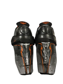 Used Bauer SUPREME ONE.4 Junior Shin Guards Black 10