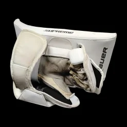 Used Bauer SUPREME ONE90 Senior Goalie Blocker White