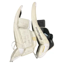 Used Bauer SUPREME 2S PRO Goalie Leg Pads Senior White 33