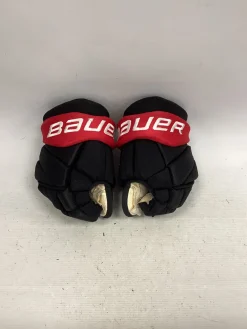 Used Bauer TEAM GLOVES Junior Gloves Black 11"