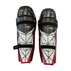 Used Bauer VAPOR Senior Shin Guards Black 16"