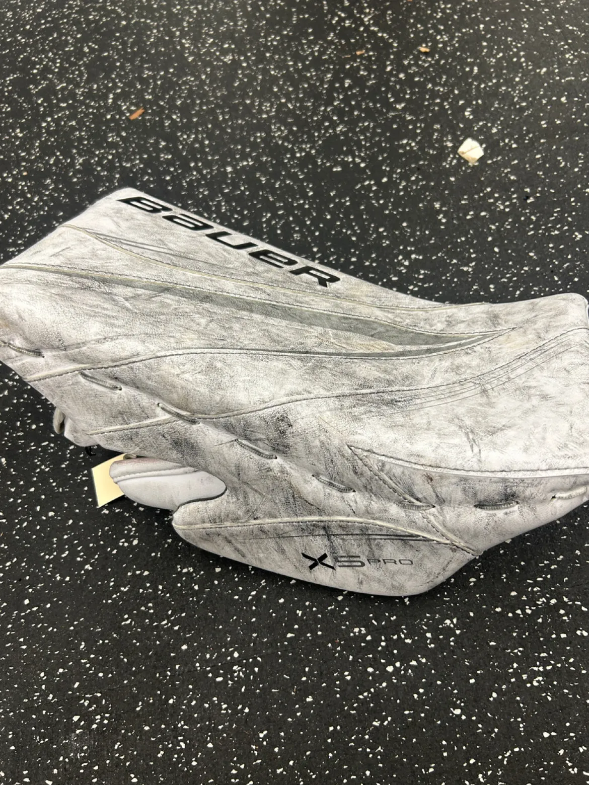 Used Bauer VAPOR X5 PRO Inter Goalie Blocker White