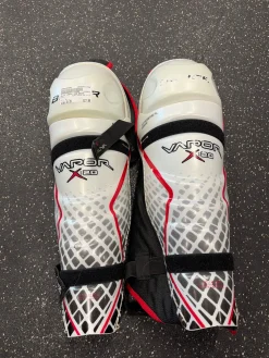Used Bauer VAPOR X20 SHINS Senior Shin Guards White 16"