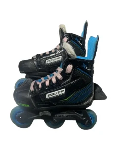 Used Bauer XLP Roller Hockey Skates Black Adjustable