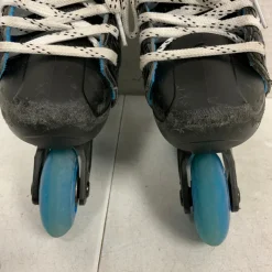 Used Bauer XLP YOUTH 9-13 Roller Hockey Skates Black Adjustable