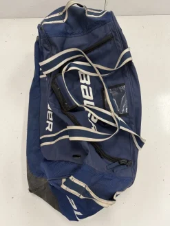 Used Bauer Youth Hockey Wheeled Bag Navy Blue