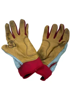 Used BB/SB Batting Gloves Carolina Blue Junior