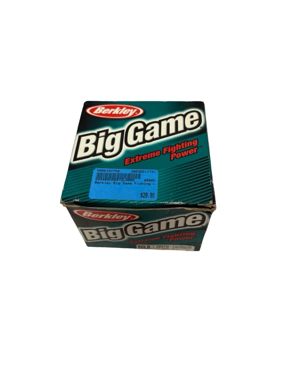 Used Berkley Big Game Fishing Line 80lb 700yd