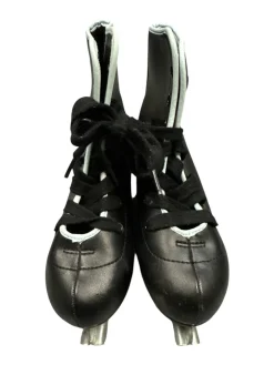 Used BLACK DOUBLE BLADE 13K Double Runner Skate Black Youth 13.0