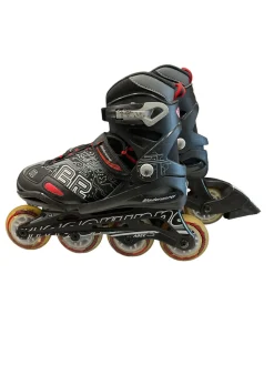 Used Bladerunner PHOENIX ADJ 1-4 Junior Rec Fitness Skates Black Adjustable