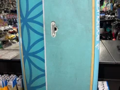 Used Boardworks Flow Stand Up Paddleboard SUP - Bamboo/Teal/Blue - 9'11