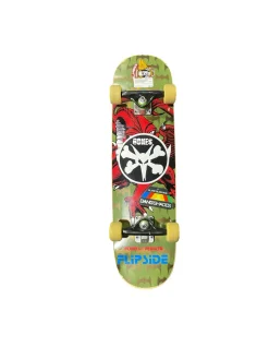 Used BONES DINOSUAR Complete Skateboard Green 7 1/4"