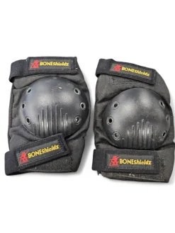 Used BoneShieldz Skateboard Elbow Pads Black LG
