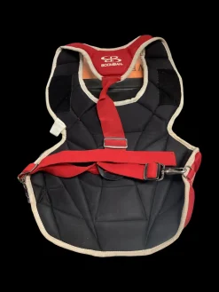 Used BoomBah CHEST PROTECTOR Catchers Chest Protector Red Adult