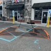 Used Bownet Lacrosse Goal Halo Lacrosse Barrier Net