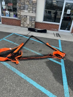 Used Bownet Lacrosse Goals halo lacrosse barrier net