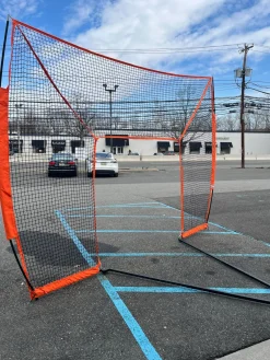 Used Bownet Lacrosse Goals halo lacrosse barrier net