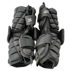 Used Brine CLUTCH Lacrosse Arm Pads/Guards Black LG