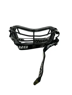 Used Brine Dynasty II Womens Lacrosse Goggles Facial Protector Grey/Black