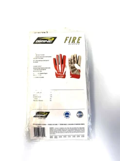 Used Brine FIRE Lacrosse Gloves Womens Red XL