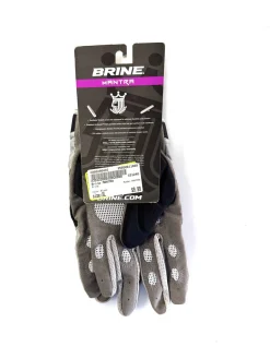 Used Brine MANTRA Lacrosse Gloves Womens Black XL