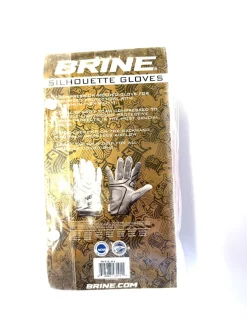 Used Brine SILHOUETTE Lacrosse Gloves Womens Red LG