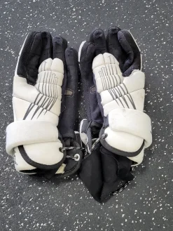 Used Brine SUPERLIGHT 2 Lacrosse Gloves Mens White LG