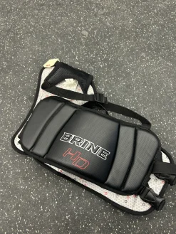 Used Brine TRIUMPH HD Lacrosse Rib Pads Black SM