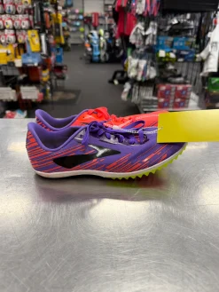 Used Brooks SPEED Track & Field Cleats Adult Purple Senior 8