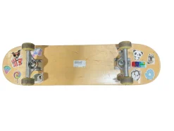 Used BROWN/STICKER BOARD Complete Skateboard Black 8"