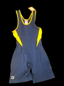 Used Brute SINGLET Wrestling Singlet Royal Blue MD