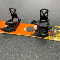 Used Burton 13 Boys Snowboard combo Orange 129 cm
