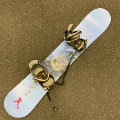 Used Burton A55 Womens Board/Bindings Royal Blue 155 cm