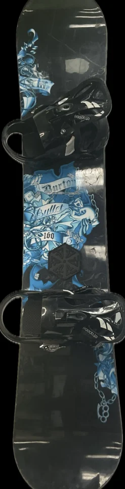 Used Burton BULLET 160 Mens Board/Bindings Black 160 cm