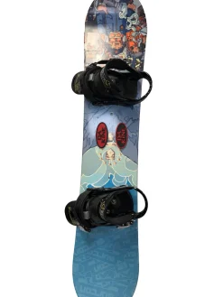 Used Burton CHOPPER 126 cm Snowboard w/ Freestyle Junior Bindings